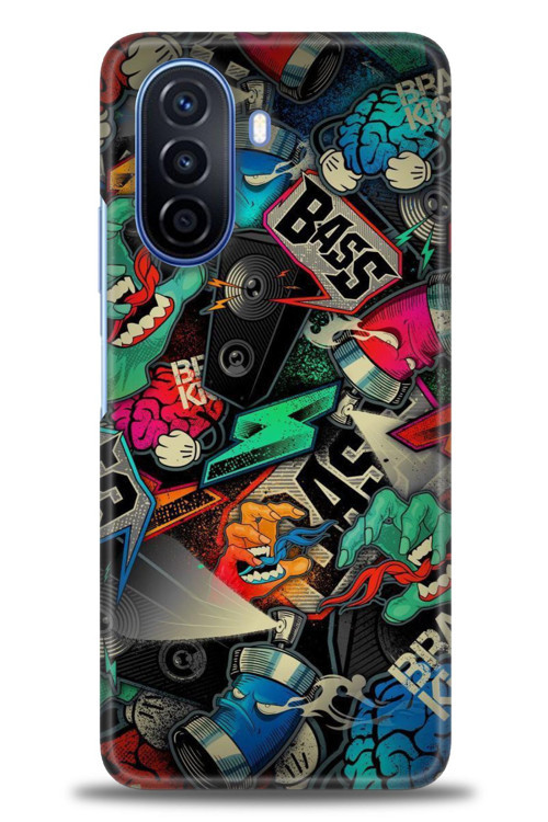 Huawei Nova Y70 Kılıf HD Baskılı Kılıf - Bass