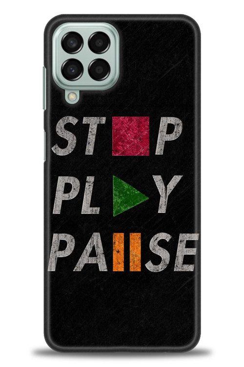 Samsung Galaxy M33 Kılıf HD Baskılı Kılıf - Stop Play