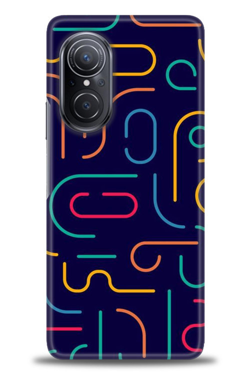 Huawei Nova 9 SE Kılıf HD Baskılı Kılıf - Renkli Çubuklar
