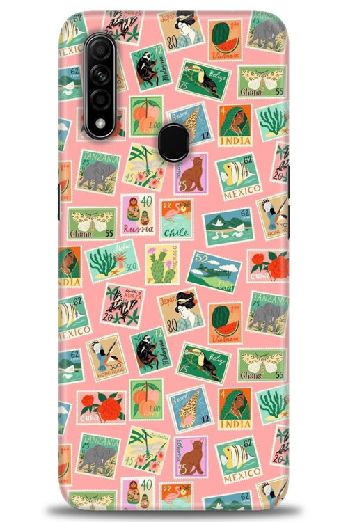 Oppo A31 Kılıf HD Baskılı Kılıf - Pullar