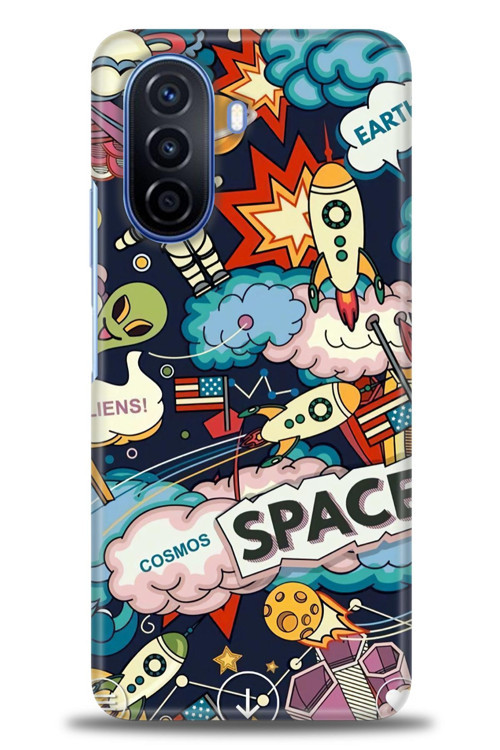 Huawei Nova Y70 Kılıf HD Baskılı Kılıf - Space