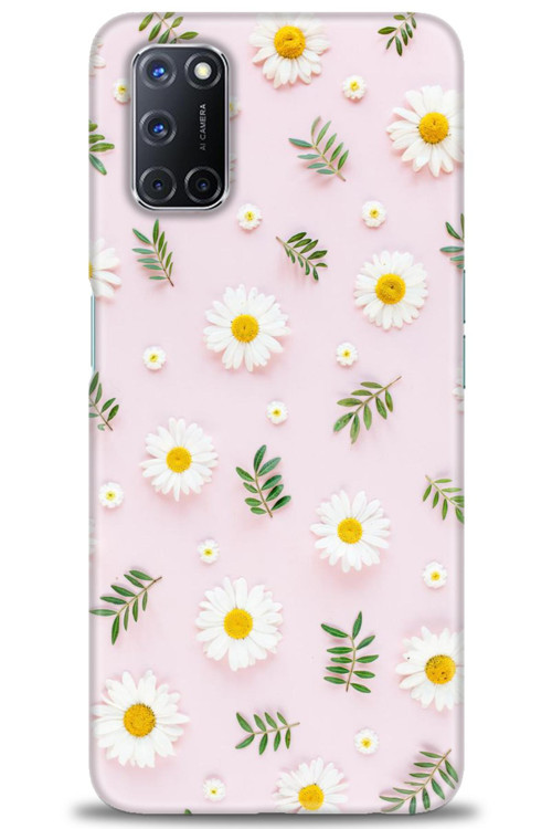 Oppo A52 Kılıf HD Baskılı Kılıf - Papatyalar