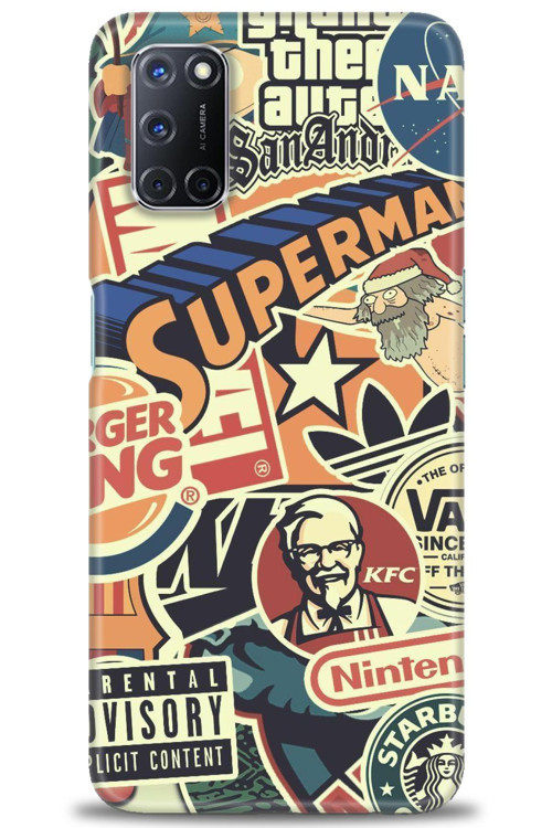Oppo A52 Kılıf HD Baskılı Kılıf - Superman