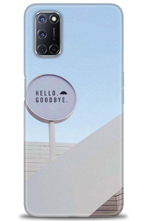 Oppo A52 Kılıf HD Baskılı Kılıf - Hello GoodBye