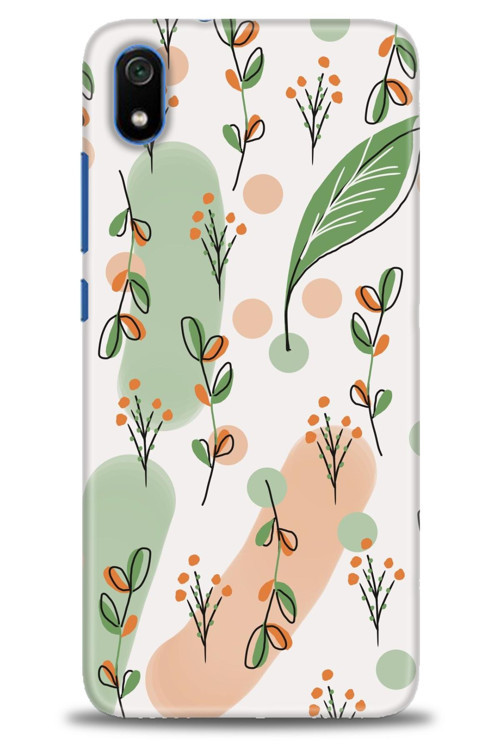 Xiaomi Redmi 7A Kılıf HD Baskılı Kılıf - Flower Pattern
