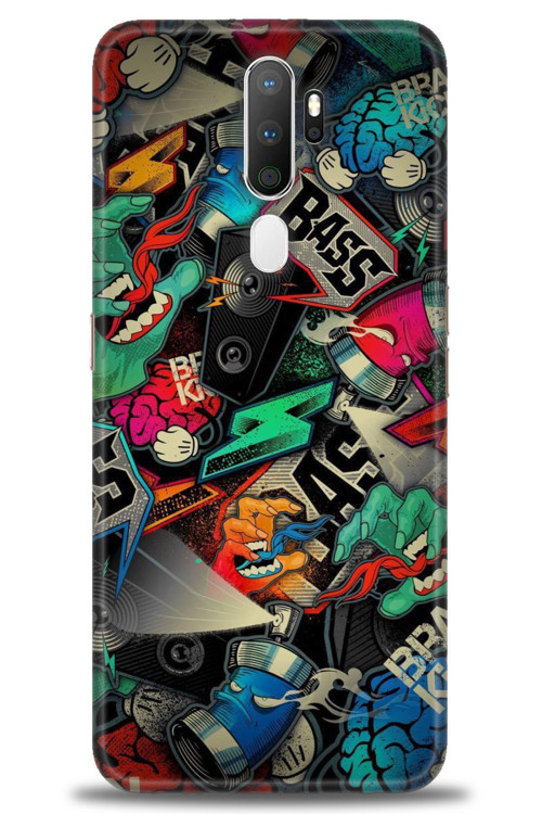 Oppo A5 2020 Kılıf HD Baskılı Kılıf - Bass