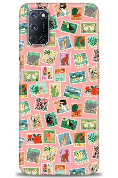 Oppo A52 Kılıf HD Baskılı Kılıf - Pullar