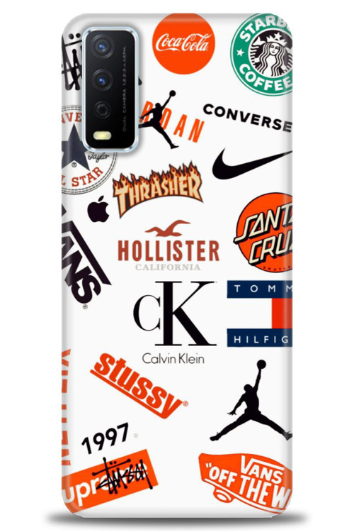 Vivo Y20 Kılıf HD Baskılı Kılıf - Stussy