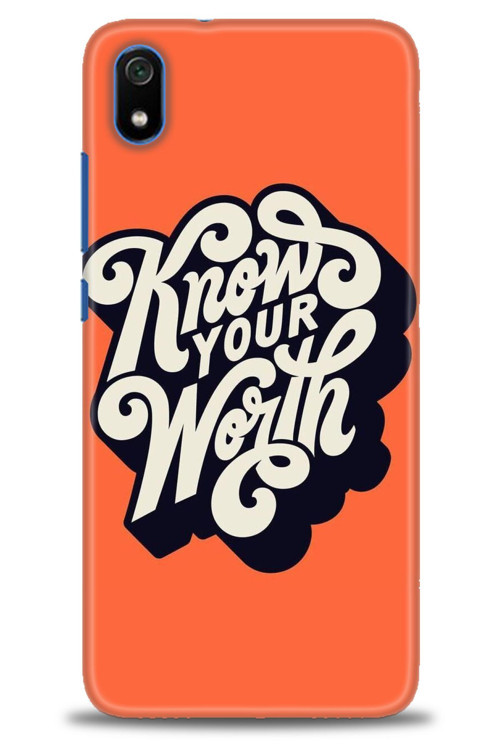 Xiaomi Redmi 7A Kılıf HD Baskılı Kılıf - Know Your Worth