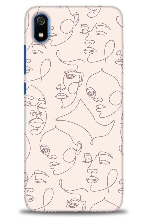 Xiaomi Redmi 7A Kılıf HD Baskılı Kılıf - Kadın Silüeti