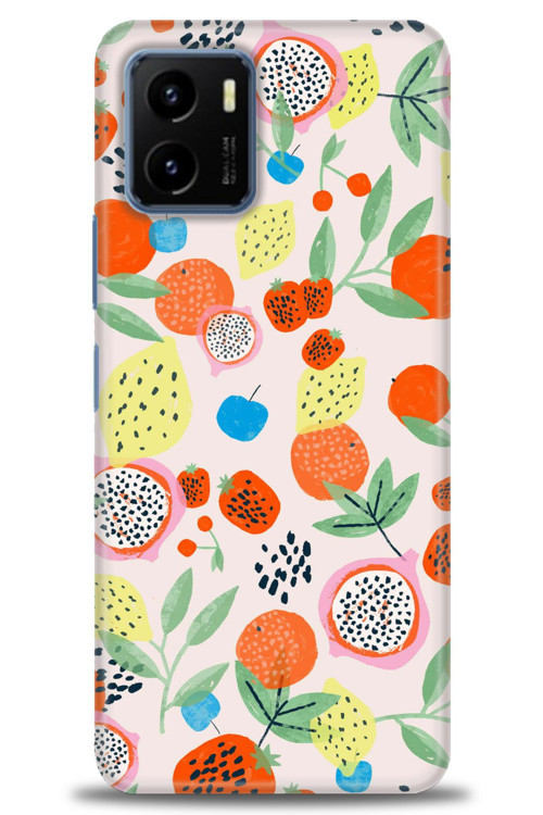 Vivo Y21S Kılıf HD Baskılı Kılıf - Ejder Meyvesi