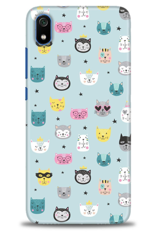 Xiaomi Redmi 7A Kılıf HD Baskılı Kılıf - Cats