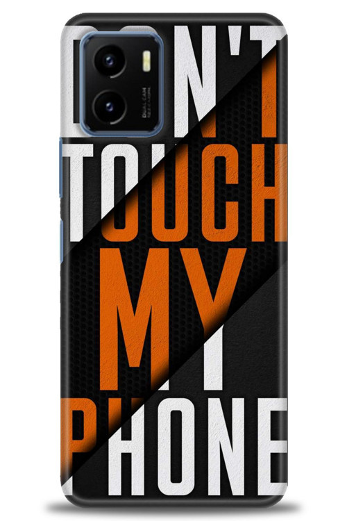 Vivo Y21S Kılıf HD Baskılı Kılıf - Dont Touch