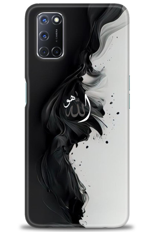 Oppo A52 Kılıf HD Baskılı Kılıf - Siyah ve Beyaz