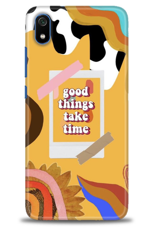 Xiaomi Redmi 7A Kılıf HD Baskılı Kılıf - Take Time