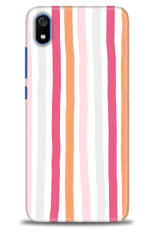 Xiaomi Redmi 7A Kılıf HD Baskılı Kılıf - Pembe Çubuklar