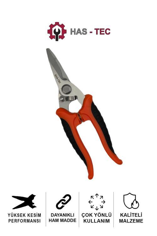 Mini Köşebent Makası | Sağ Kesim, Endüstriyel Çelik Bıçak, Ergonomik Sarı-Siyah Sap