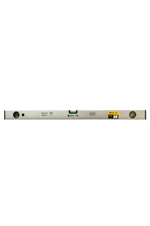 Mıknatıslı Su Terazisi 800 Mm | Alüminyum Gövde 3 Ölçüm Penceresi | Hs-0163