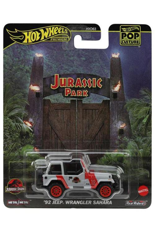 Premium - '92 Jeep Wrangler Sahara (1/64) Jurassic Park