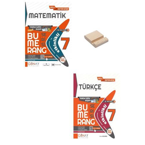 7. Sınıf Bumerang Etkinlikli Matematik ve Türkçe Kitabı + Telefon Standı