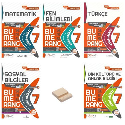 7. Sınıf Bumerang Etkinlikli Tüm Dersler Kitabı 5li Set + Telefon Standı