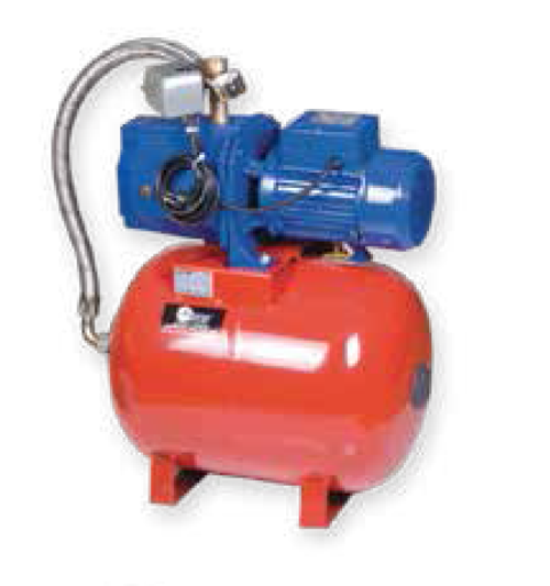 JET200 AUTO 50lt Yatık Tanklı Hidrofor 2hp