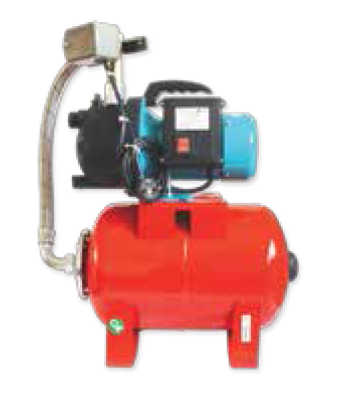 JGP9007 AUTO 24lt Yatık Tanklı Hidrofor 1hp