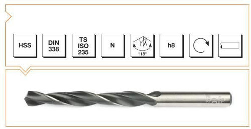 Silindirik Saplı Metal Matkap Ucu 6.5mm