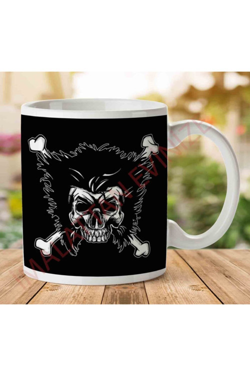Art hedi̇ye Jolly Logan Skull And Cross Bones Wolverine X Men Iki Tarafı Baskılı Kupa Bardak