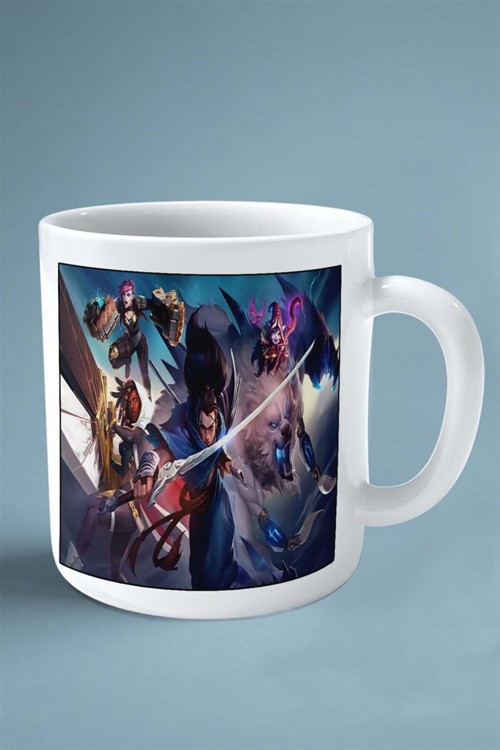 Art hedi̇ye League of Legends Oyun Baskılı Kupa Bardak Çift Taraflı Baskı Kişiye Özel model 22