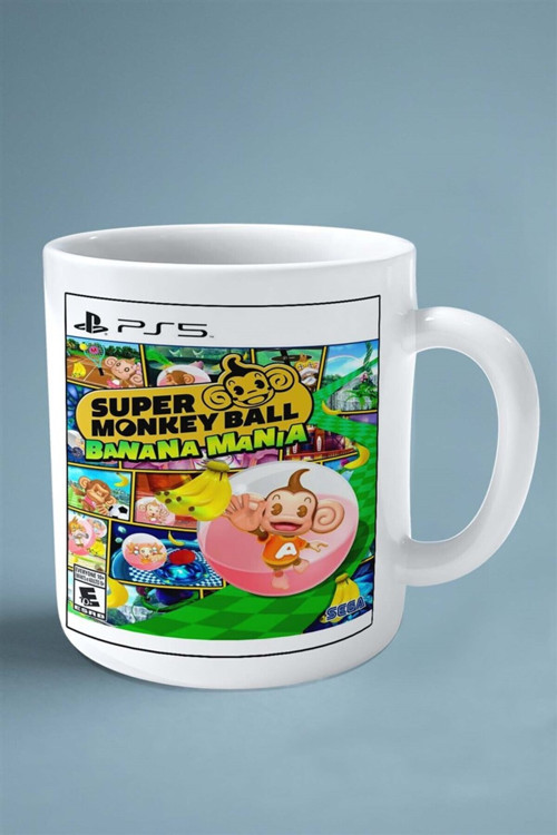 Art hedi̇ye monkey ball Oyun Baskılı Kupa Bardak Çift Taraflı Baskı Kişiye Özel model 5