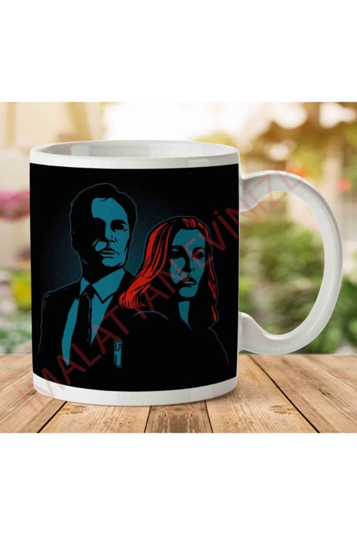 Art hedi̇ye Truth Seekers Mulder And Skully X Files Iki Tarafı Baskılı Kupa Bardak