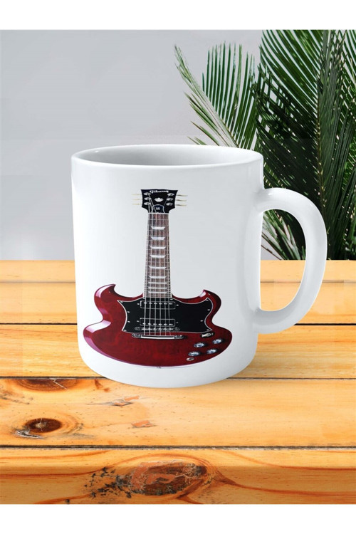 Art hedi̇ye jazz gitar Baskılı Kupa Bardak Kişiye Özel Model 2