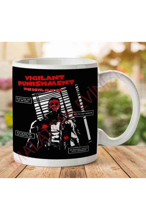 Art hedi̇ye Vigilant Punishment The Devil May Cry Punisher Iki Tarafı Baskılı Kupa Bardak