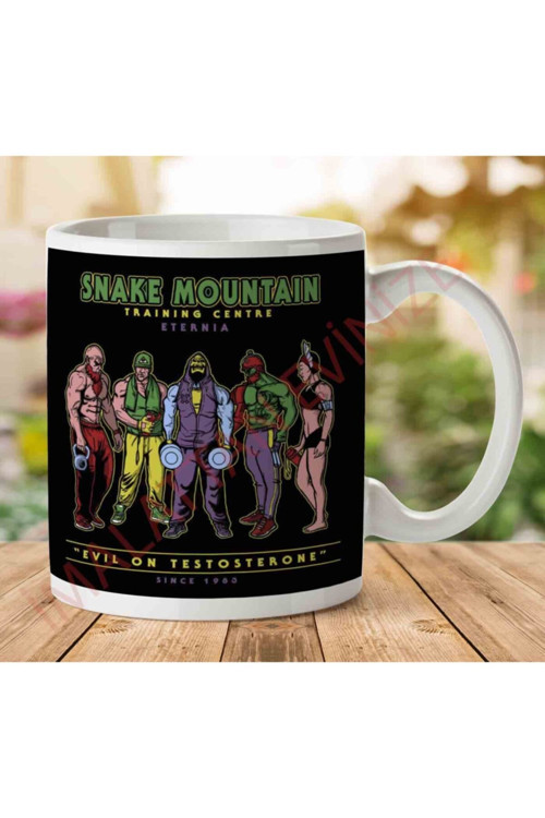 Art hedi̇ye Snake Mountain Training Centre Eternia Skeletor Iki Tarafı Baskılı Kupa Bardak