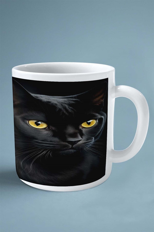 Art hedi̇ye bombay kedisi kedi isimli Kişiye Özel Baskılı Kupa Bardak profil