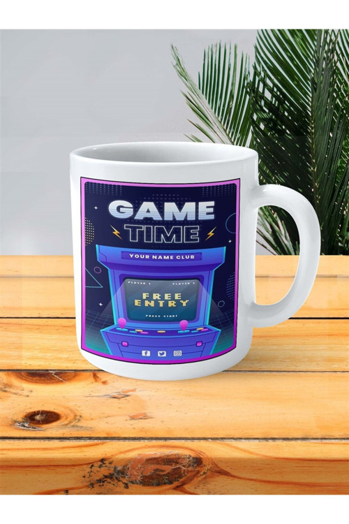 Art hedi̇ye gamer Baskılı Kupa Bardak Kişiye Özel desen 6