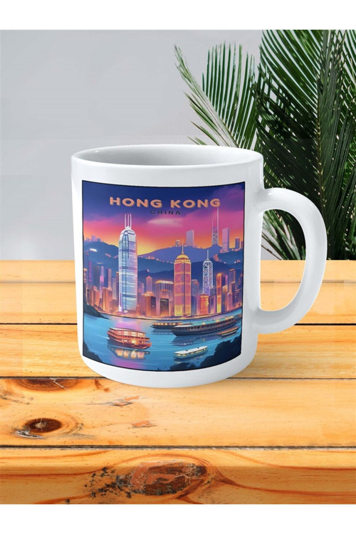 Art hedi̇ye hongkong Baskılı Kupa Bardak Kişiye Özel desen