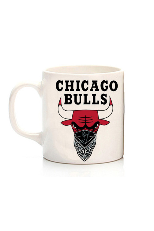 Art hedi̇ye Nba Chicago Bulls Iki Tarafı Baskılı Kupa Bardak