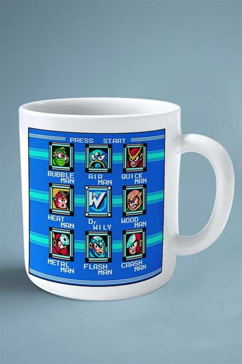 Art hedi̇ye megaman Oyun Baskılı Kupa Bardak Çift taraflı Kişiye Özel model 5