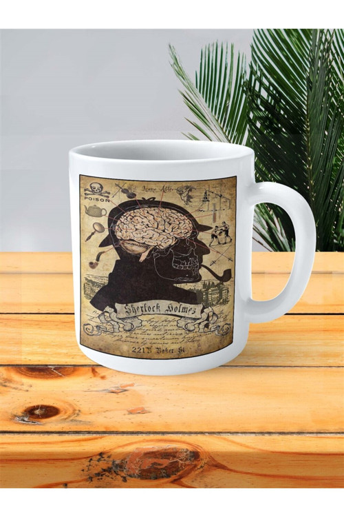 Art hedi̇ye sherlock holmes Baskılı Kupa Bardak Kişiye Özel desen 4