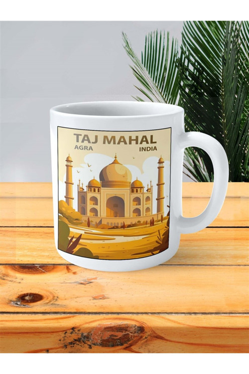 Art hedi̇ye taj mahal taç mahal Baskılı Kupa Bardak Kişiye Özel desen 4