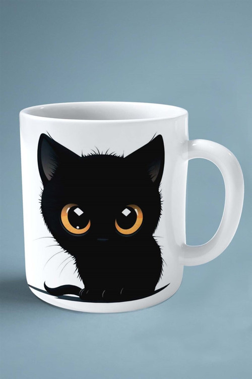 Art hedi̇ye bombay kedisi kedi isimli Kişiye Özel Baskılı Kupa Bardak model 5