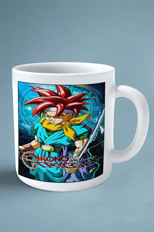 Art hedi̇ye chrono cross Oyun Baskılı Kupa Bardak Çift Taraflı Baskı Kişiye Özel model 4