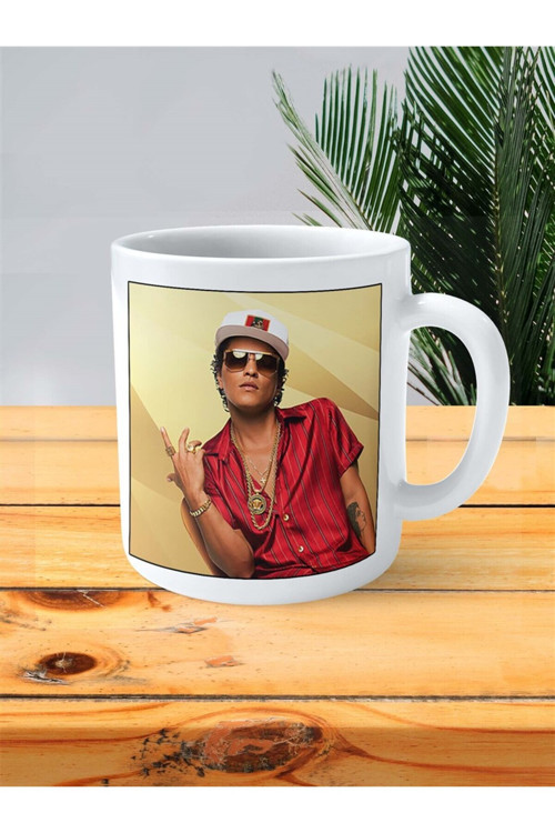 Art hedi̇ye brunomars Baskılı Kupa Bardak Kişiye Özel desen 1