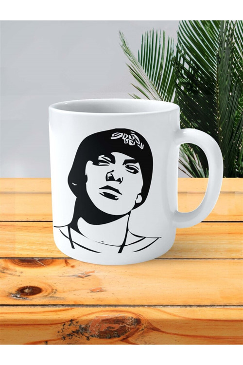 Art hedi̇ye eminem Baskılı Kupa Bardak Kişiye Özel Model 5
