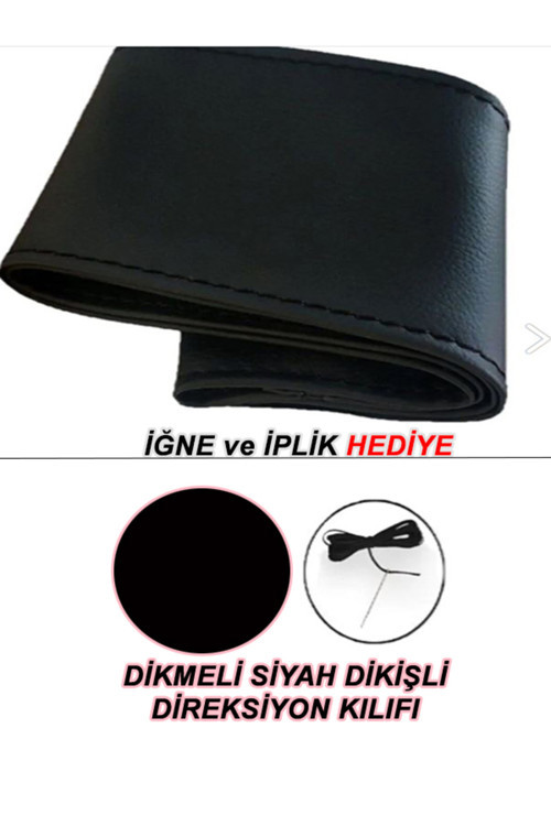 Cadıllac Escalade Uyumlu Araç,Oto Direksiyon Kılıfı Siyah Dikiş