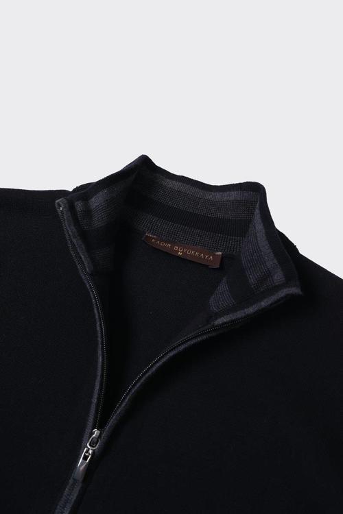 Fermuarlı Yarım Balıkçı Erkek Hırka-KAW6506W