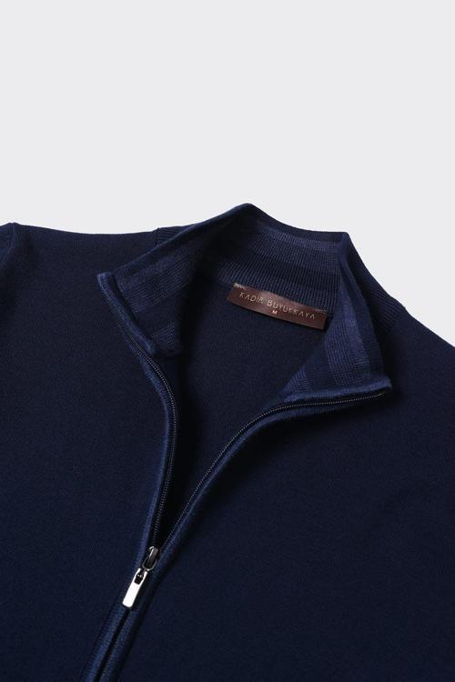 Fermuarlı Yarım Balıkçı Erkek Hırka-KAW6506W