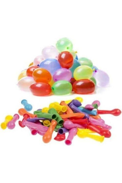 SU BALONUKarışık Renk 10 Adet Renkli SU BALONU Parti Doğum Günü Organizasyon Eğlence